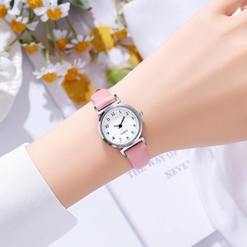 PU Leather Strap Women Watch Stainless Steel Ladies Wristwatches Casual Quartz Watch Gifts