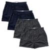 Shopest Вязаный Набор из 4 или Однотонный Набор Мужских Трусов с Открытым Передом, 6, Цвет, На пуговицах (Размер L, 4)
