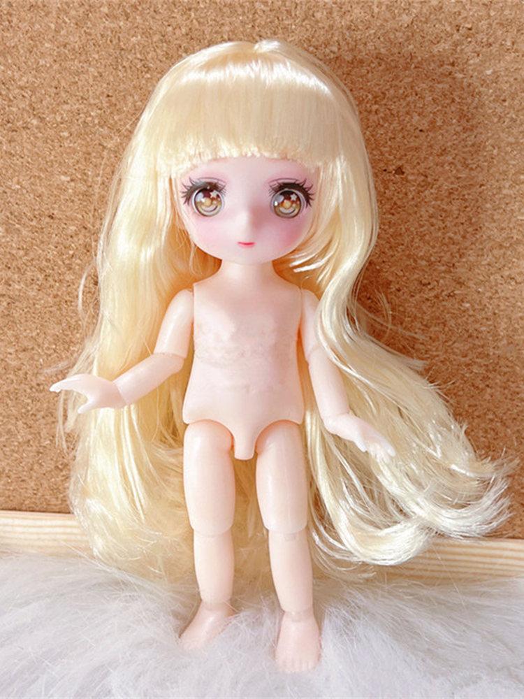 16 см 23 см Милая Аниме Кукла 1/8 BJD Многосуставная Кукла Кукла для Переодевания для Детей