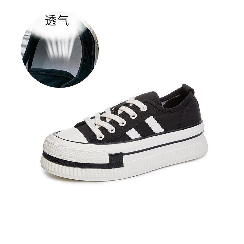 New Little White Shoes Women's Spring Platform Versatile Single Shoes Fashion Casual Shoes Muffin Biscuit Shoes Round Head Women's Shoes