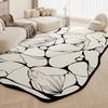 French Style Rugs for Bedroom Irregular Shape Living Room Decoration Soft Carpet Washable Study Floor Mat Thick Plush Lounge Rug