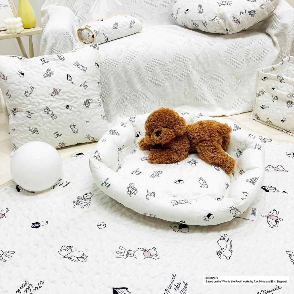 MORIPiLO Morishita Pet Bed for Dogs and Winnie the Korean Style Ible Peach Skin Disney Character Goods 4621326 Cats, Summer/Winter Year-round, Pooh,