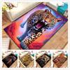 Animal Leopard Cheetah Cartoon Beast Home Decor Carpet Washable Living Room Bedroom Sofa Doormat Kitchen Rug Non Slip Floor Mat