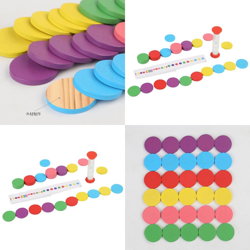 Деревянная игра-пазл на память для распознавания форм и цветов для обучения родителей и детей