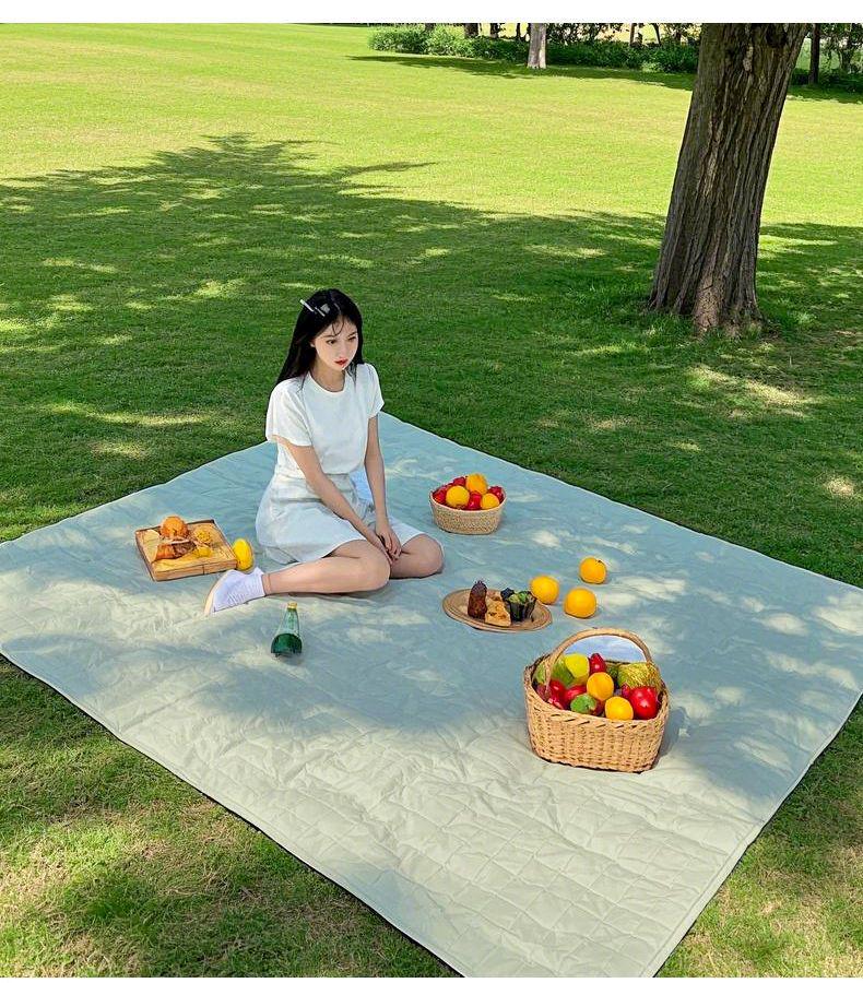 Компактный водонепроницаемый коврик для пикника на открытом воздухе 2025 - Влагостойкий, утолщенный, портативный, складной для весенних прогулок
