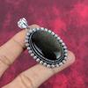 Ювелирные изделия из драгоценных камней обсидиана с серебряным блеском, 925 пробы, кулон, ювелирное изделие для нее, великолепные украшения ручной работы для свадебного подарка