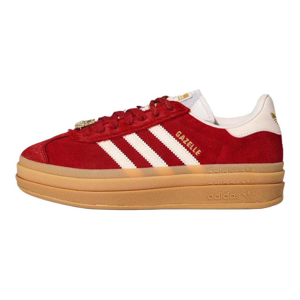 adidas Оригинальные кроссовки GAZELLE Низкие Немецкой Армии Женские Красные KJ4293