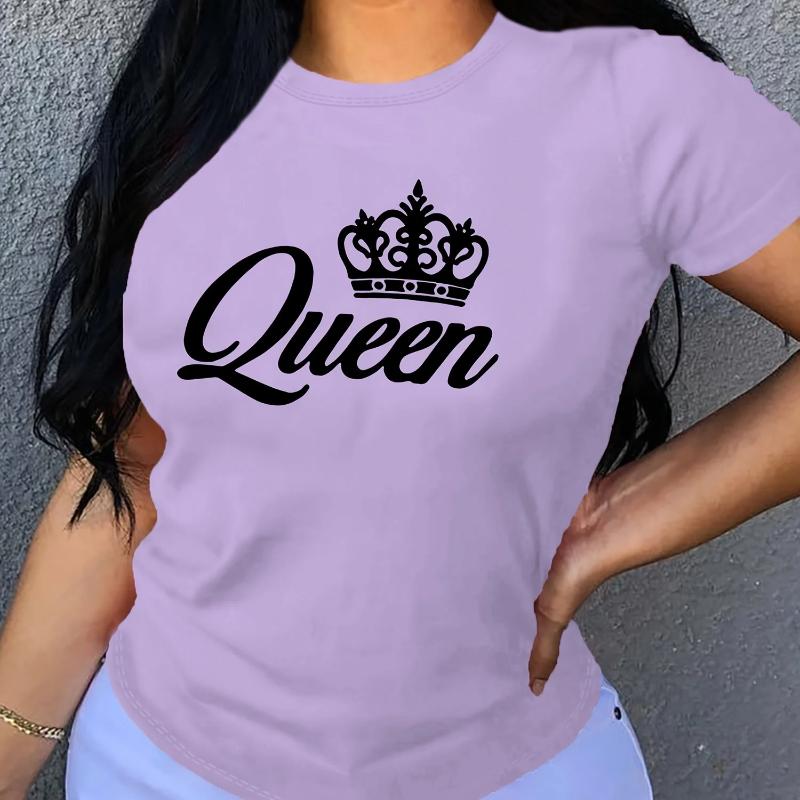 Женская футболка повседневная черная свободная верхняя одежда с короткими рукавами и принтом