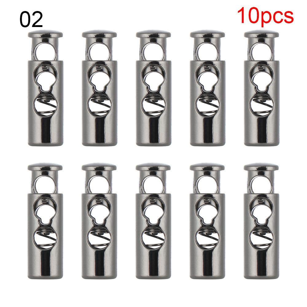 Шнурки для спортивной одежды, застежка-молния, фиксатор, шнур, металлический зажим, фиксаторы с двумя отверстиями