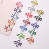 10pcs Metal Memo Metal Paper Clips Index Bookmark Creative Bookmark Clip Airplane Paper Clip  School