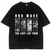 Rod Wave The Last Lap Tour 2024 Винтажные Футболки Мужские Хип-Хоп Готическая Мода Уличная Одежда Оверсайз Харадзюку Хлопковая Футболка Мужская