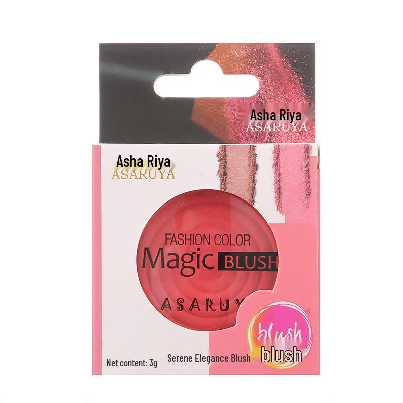 Палетка румян и хайлайтера Ashareya Ethereal Fairy с зеркалом и кистью