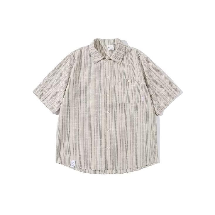 Новая ретро-рубашка для летней мужской одежды, свободный и нишевый дизайн для студентов, забавный мужской топ для верхней одежды