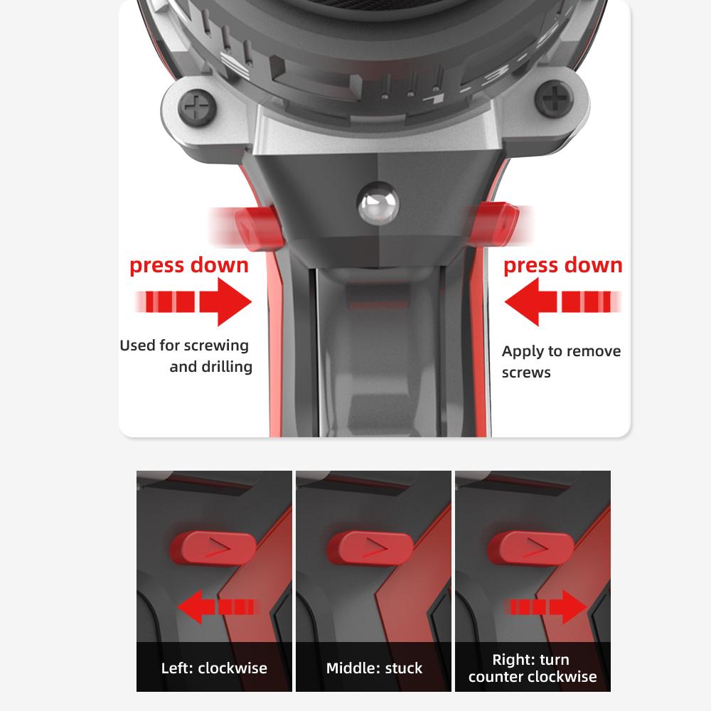 1/2 дюйма 13 мм промышленная электрическая отвертка ледобур для рыбалки 125 НМ бесщеточная ударная электрическая дрель для бетона