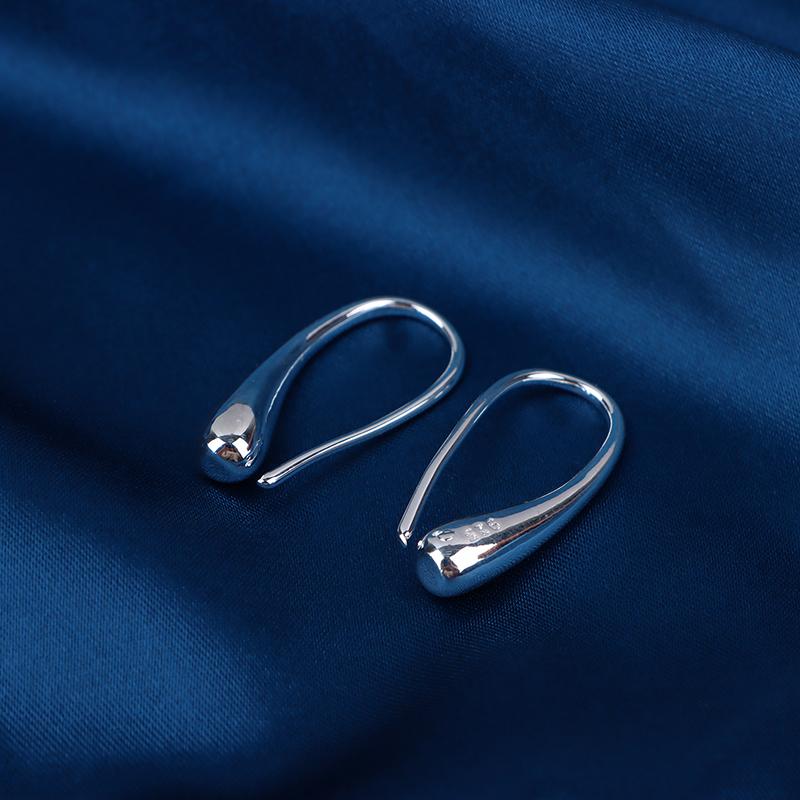Серьги из стерлингового серебра 925 пробы, серьги-капли для женщин, золотые модные украшения, винтажные простые аксессуары для вечеринок, подарки, серьги