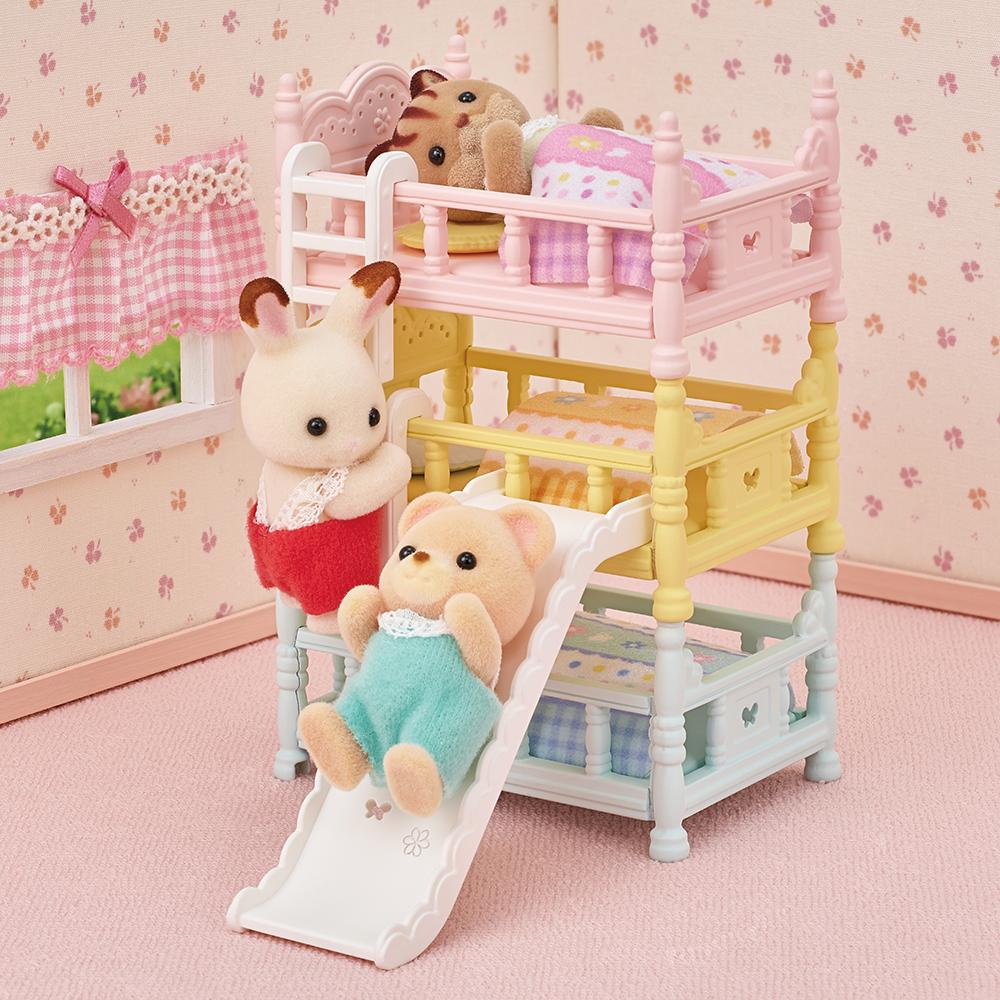 Sylvanian Families Трехъярусная кровать с горкой - Модель 5741
