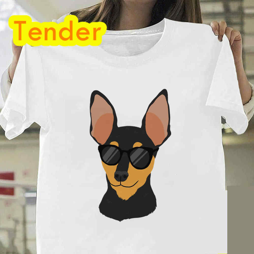 Funny Tshirt Miniature Pinscher Dog T Shirt Unisex Tops New Fashion Short Sleeve Tshirt Birthday Gift Casual Tshirt Female Tees
