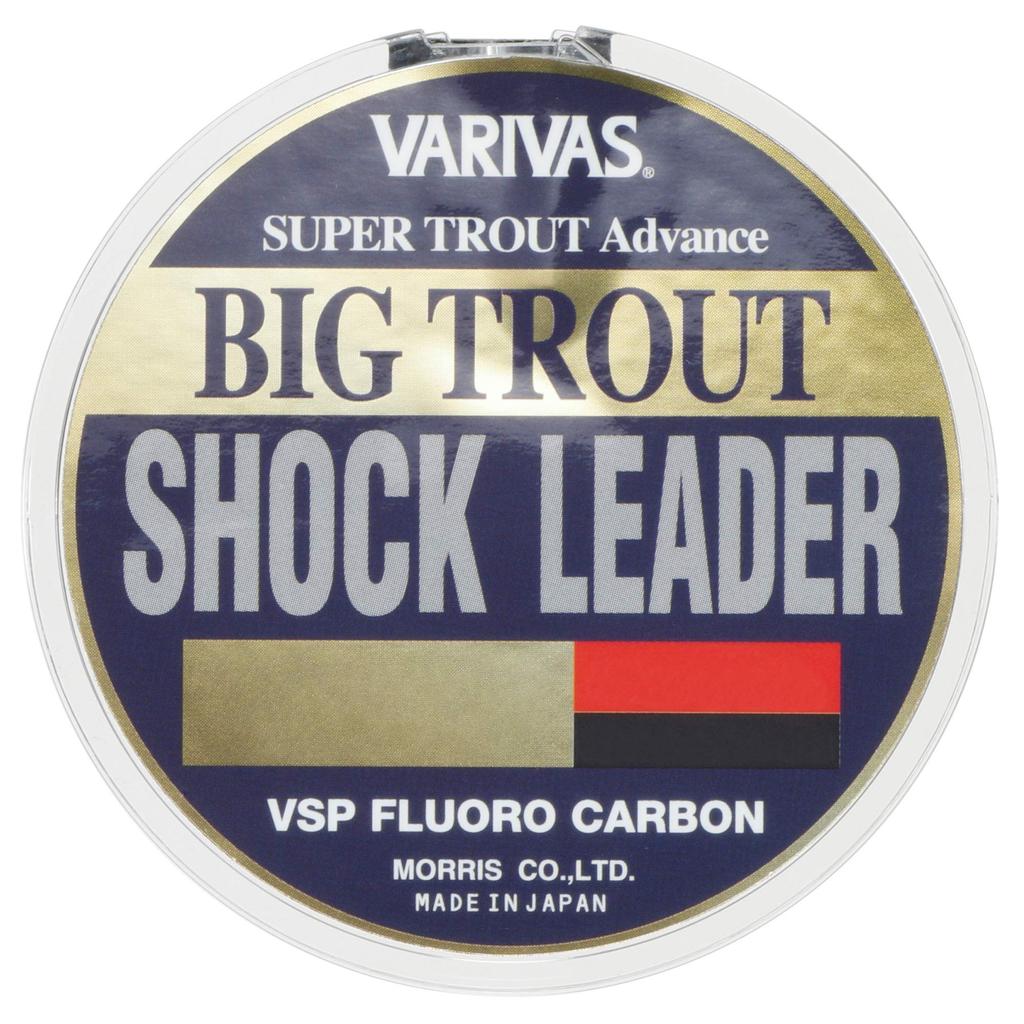 VARIVAS Super Trout Advance Big Trout Shock Leader, VSP Fluorocarbon, 30m, 3.5, 14lb, Natural