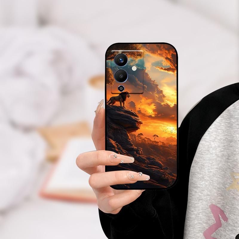 For infinix NOTE 12 PRO 5G Case X671B TPU Wolf Cat Silicone Bumper Cover for Infinix Note 12 Pro 5G Phone Case Note12 Pro 5G