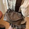 Ретро сумка женская большой вместимости 2025 новая осень и зима универсальная повседневная сумка-мессенджер портативная рабочая сумка-тоут для поездок