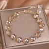 Stone Beads Crystal Bracelet Shiny Crystal Sweet Jewelry Elegant Beads Bracelet  For Women
