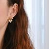 Классические мечтательные глянцевые серьги-гвоздики с узором в виде облака, изысканные серьги-гвоздики с кисточками и жемчугом для женщин, банкет, свадьба, подарки