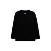 MLB New York Yankees Logo Embroidered Crew Neck Pullover Long Sleeve T-Shirt Unisex Tops Black 3ATSB0131-50BKS