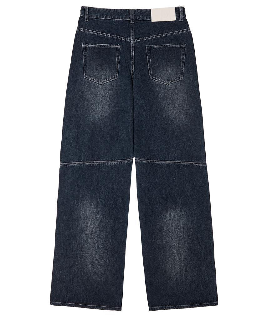 Джинсы Wide DECET с заклепками Dcpt050Dbluea