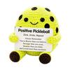 Pocket Sized Inspirational Gift for Athletes Knitted Positive Sports Ball Plush Emotional Support Doll with Hand Woven Encouraging Words Encouragement