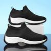 New Trendy Women's Mesh Casual Shoes with Slope Heels Tennis Sports Breathable Hiking Comfortable Woman Shoes Zapatos De Mujer
