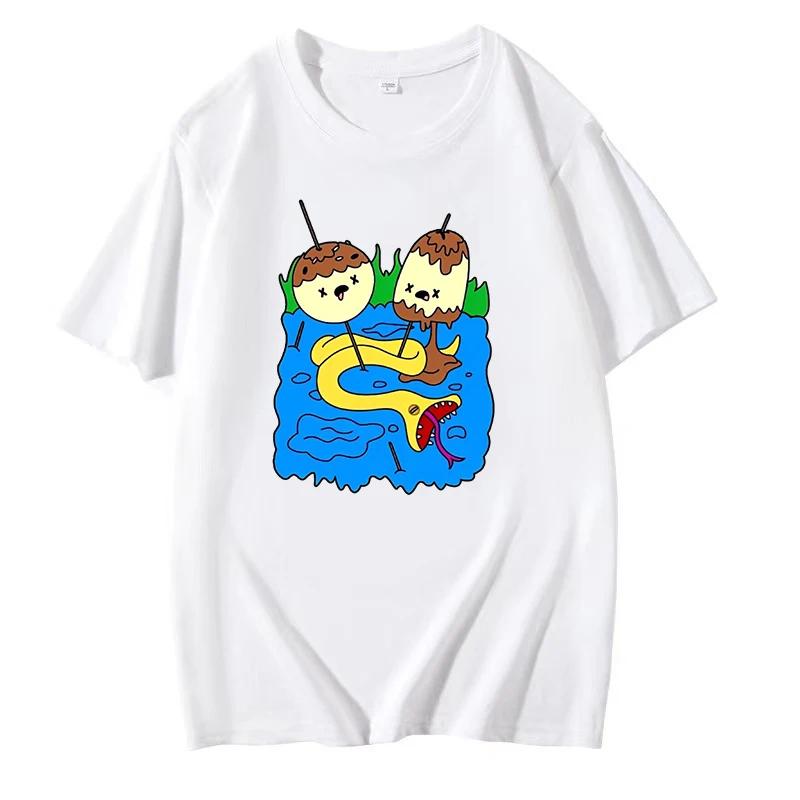 Funny Printed T-Shirt For Women Unisex Fashion Casual Loose Cotton Clothing Crewneck Breathable Tshirt Hip Hop Tees