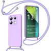 Case - E.F.CONNECTION - for Xiaomi Redmi Note 13 Pro 5G - Purple - Shockproof - Adjustable Shoulder Strap
