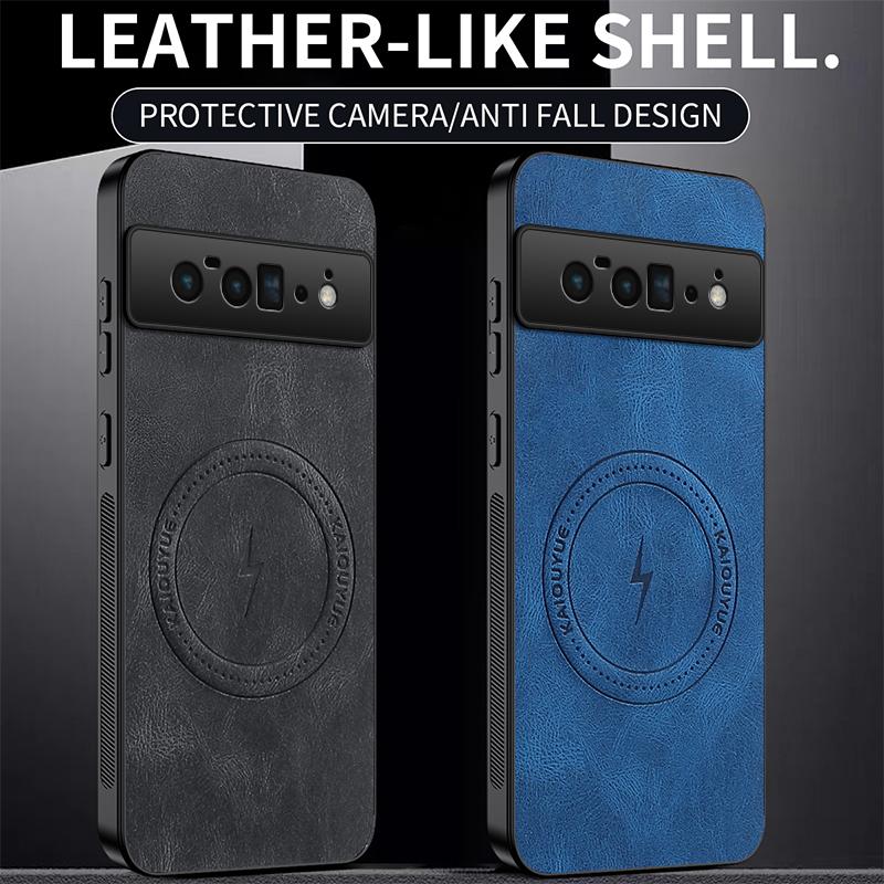 Pixel 6 For Magsafe Fashion Leather Shockproof Phone Cases For Google Pixel 6 Pro Magnetic Wireless Charging Cover Pixel 6A Case
