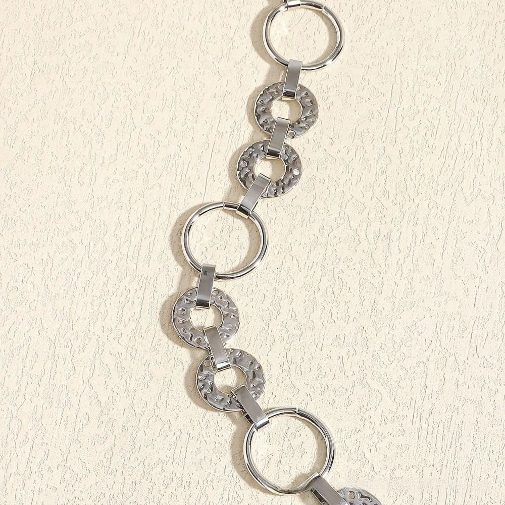 Metal Waist Chain Belt Adjustable Ladies Fashion Chain Fashion Body Link Belts  for Jeans Dress