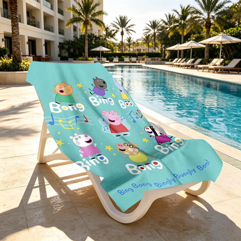 Cartoon animation Print Beach Towel Design, Soft, Lightweight. for Home Bathroom, Spa, Pool, Yoga, Surfing, Camping, Gift for Family, Friend