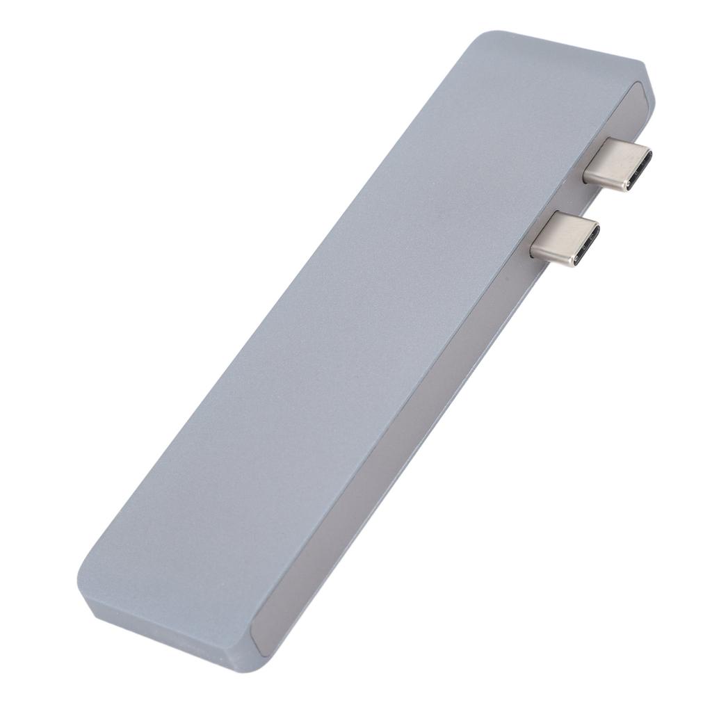 Docking Station 10Gbps 5Gbps USB3.0 Interfaces Memory Card Reader Lightweight Portable Type C Hub for MacBook Gray