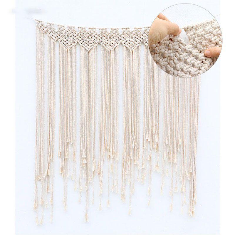 Потрясающий макраме фон занавес подвесной бохо свадебный подвес для элегантного домашнего декора