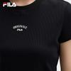 Fila Оригинальная повседневная футболка с коротким рукавом, отводящая влагу, женские топы F11W639115FBK