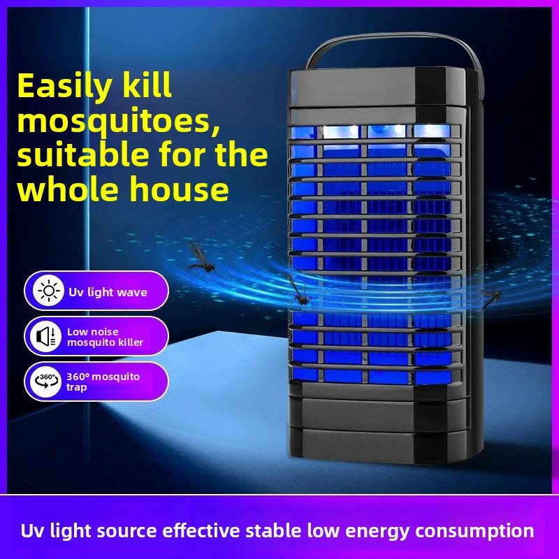 Lámpara antimosquitos eléctrica LED, trampa para insectos silenciosa para interiores y hogar