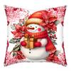 Festive Celebration Decoration Pillow Christmas Elk Snowman Pillow Santa Snowman Pattern Pillow Cover Cushion