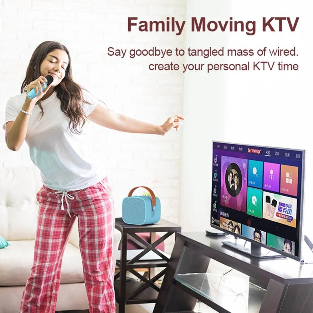 Портативный караоке-микрофон Bluetooth-динамик KTV двойной микрофонный дуэт игрушки для взрослых и детей, подходит для семейных вечеринок для пения