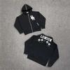 LUXEONStreetwear Толстовки на молнии Мужские Женские Высококачественные Черные Свитшоты Повседневные Пуловеры