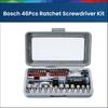 46Pcs Ratchet Screwdriver Bits Kit 46 In 1 Small Impact Screw Driver Set with Case Repair Tools