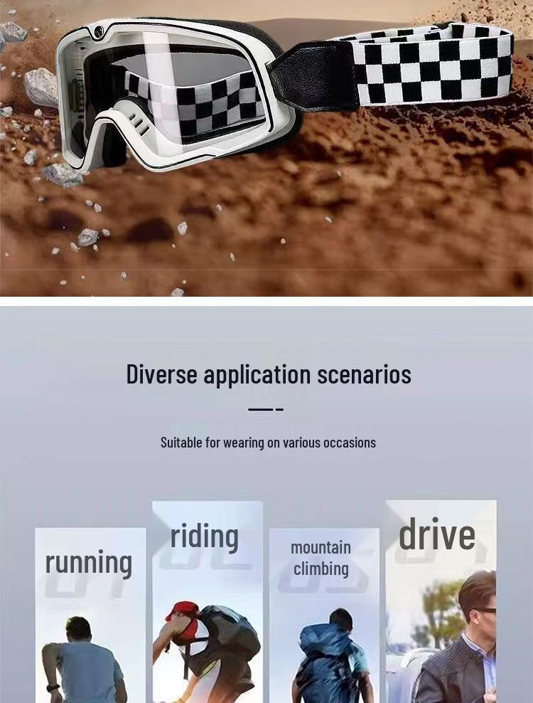 Популярные ветрозащитные и пескозащитные мотоциклетные очки для езды – совместимы со шлемами для бездорожья и Harley