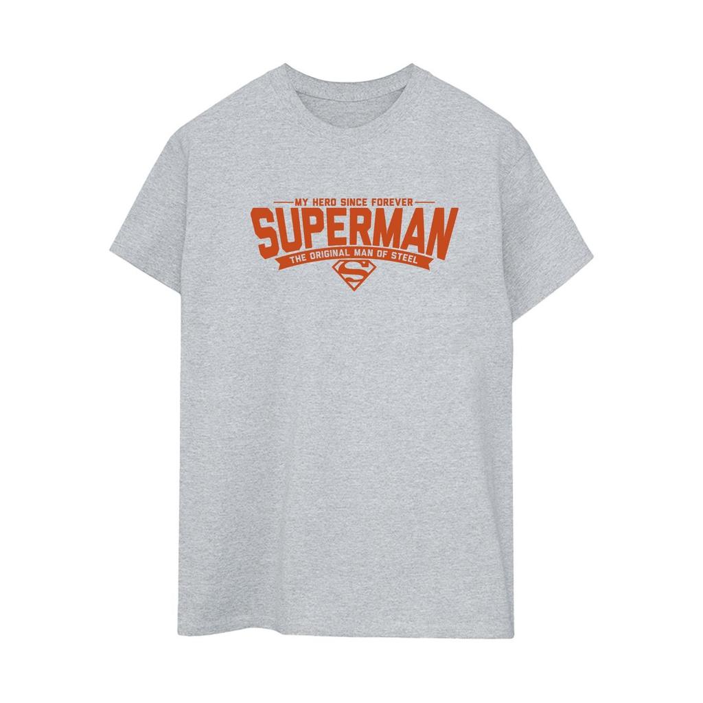 DC Comics Womens/Ladies Superman Hero Dad Cotton Boyfriend T-Shirt