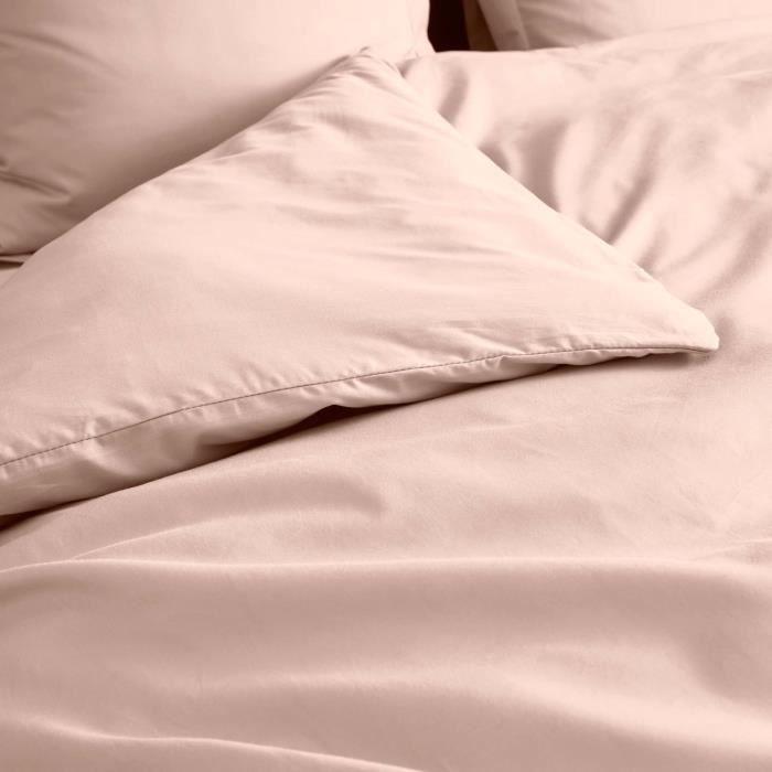 Housse de couette 220 x 240 см Перкаль де котон телесного цвета