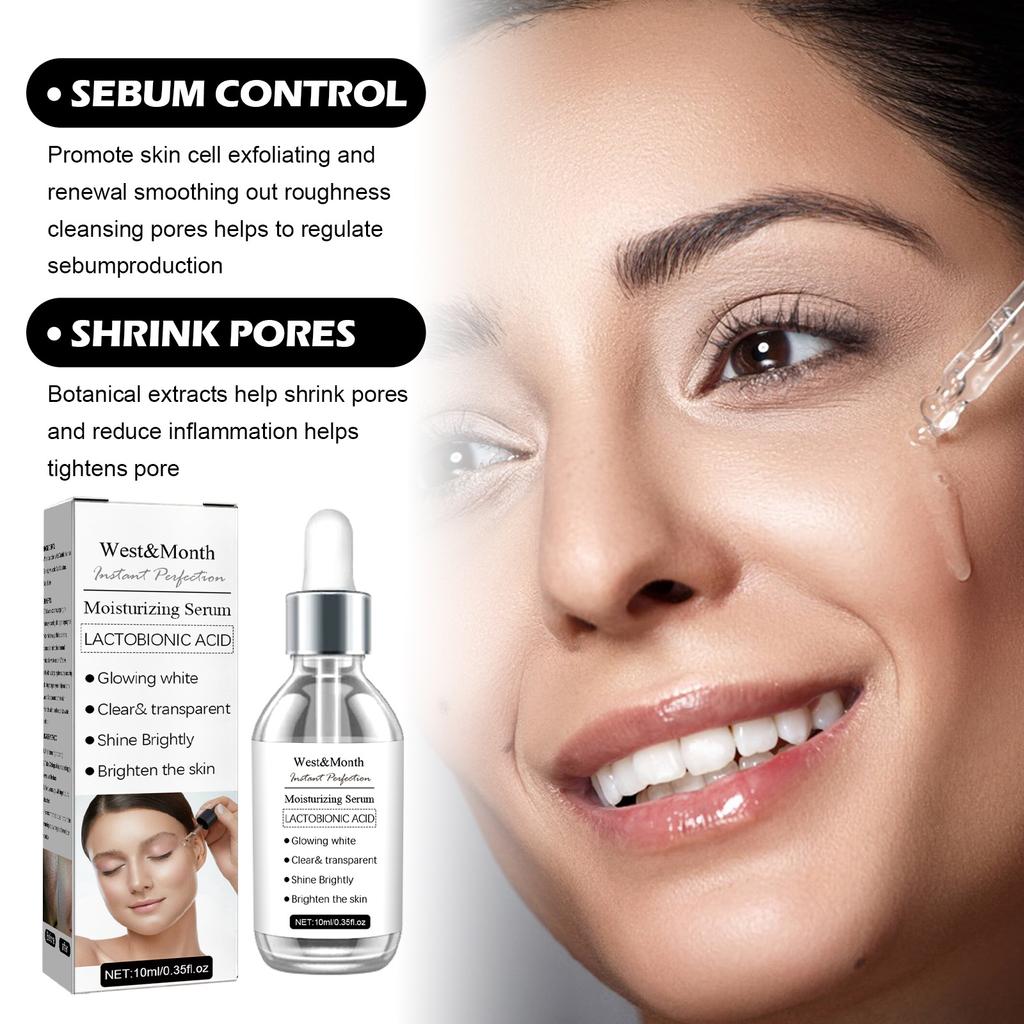 Facial Instant Moisturizing Serum, Hydrating And Moisturizing, Fading Wrinkles, Firming And Brightening Serum