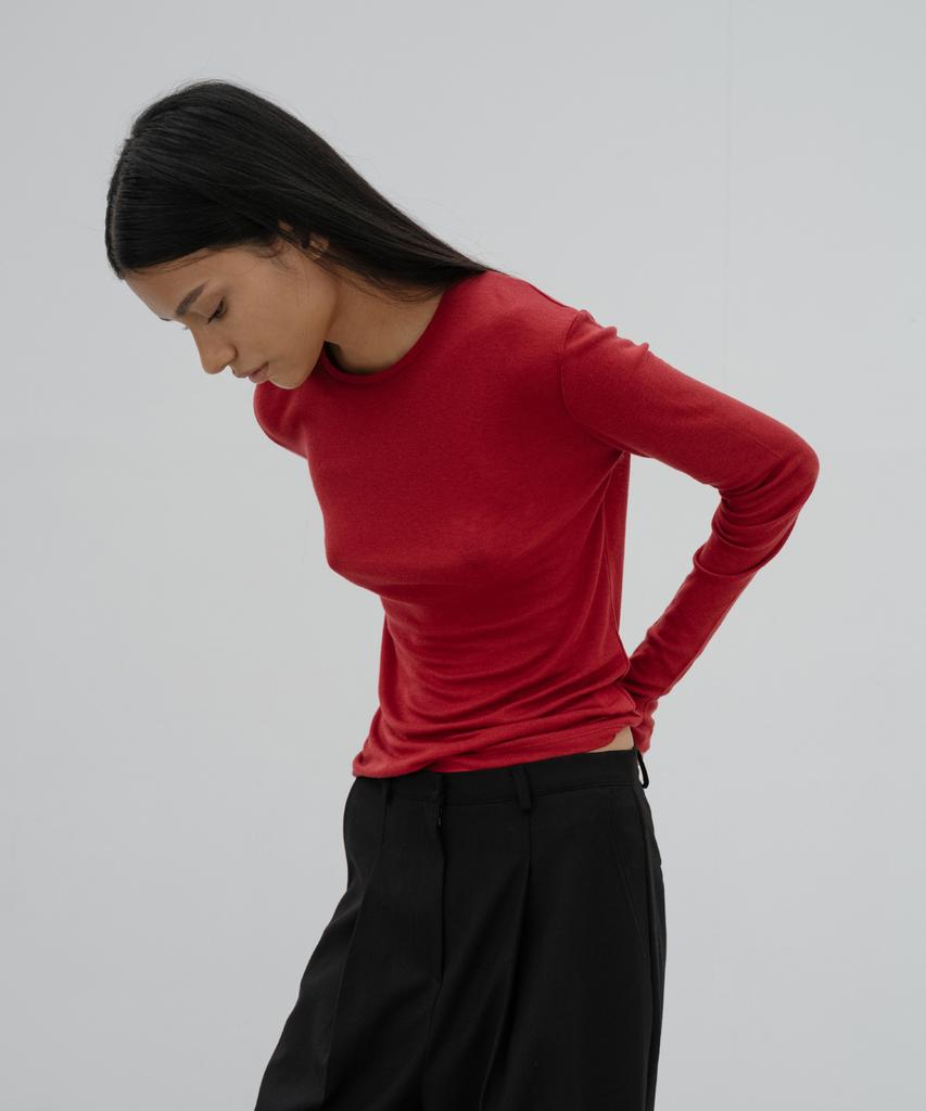 DENOAH River Layered T-Shirt (Red)