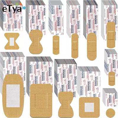 50 шт./лот, клейкие повязки новой формы для детей, первая помощь, медицинская дышащая полиэтиленовая повязка, пластыри для ран