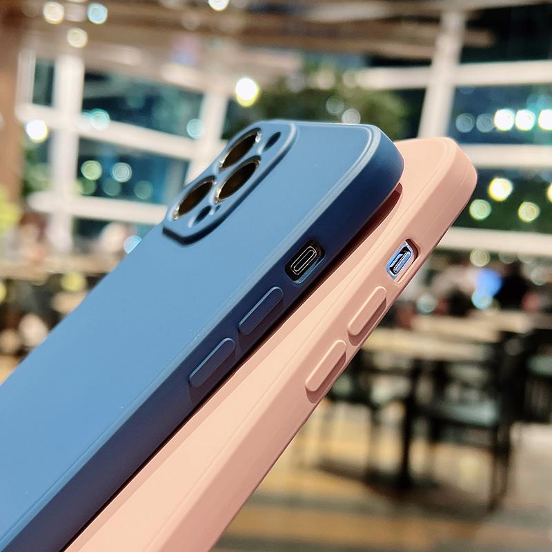 Мягкий квадратный жидкий силиконовый чехол для телефона с полным покрытием противоударный защитный чехол для камеры для OPPO